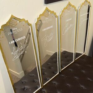 Disney Gold Princess Wall Mirror Set